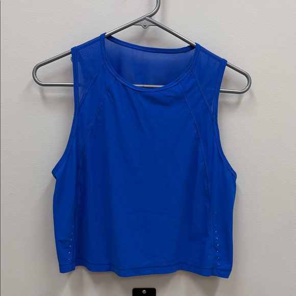 Lululemon Sculpt Tank Top *Cropped in Symphony Blue Sz 8! - Picture 4 of 9